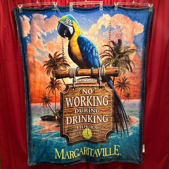 Margaritaville No Working During Drinking Hours 50" x 60" Fleece Blanket - Picture 1 of 12